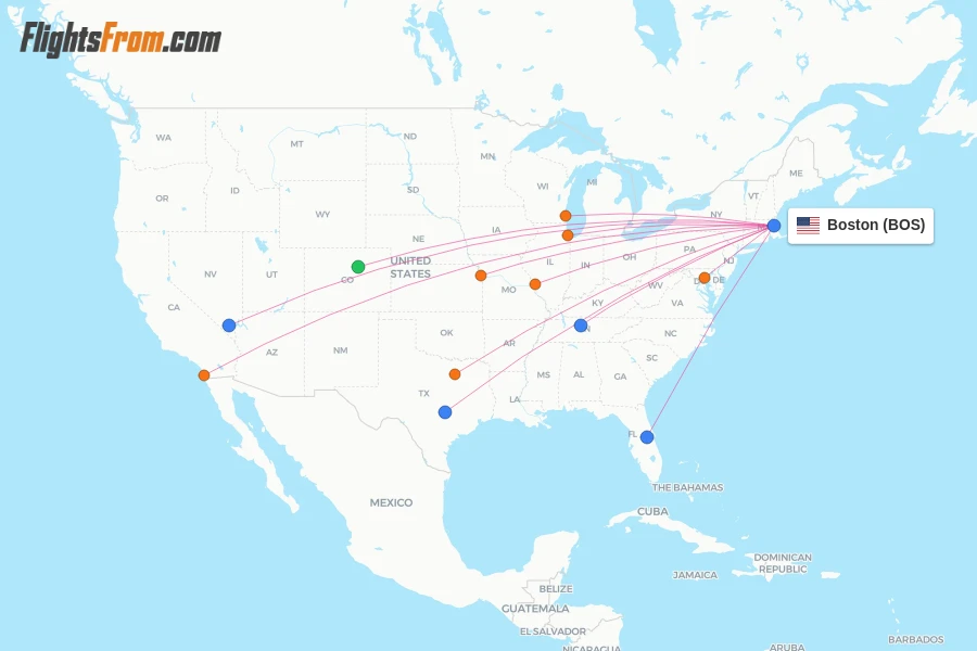 Southwest flights from Boston, BOS - FlightsFrom.com