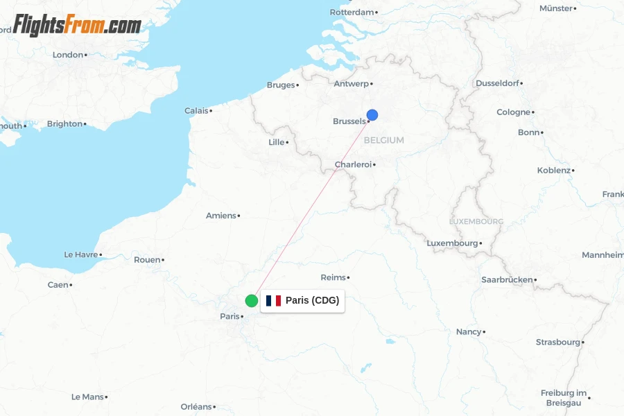 Brussels Airlines flights from Paris, CDG - FlightsFrom.com
