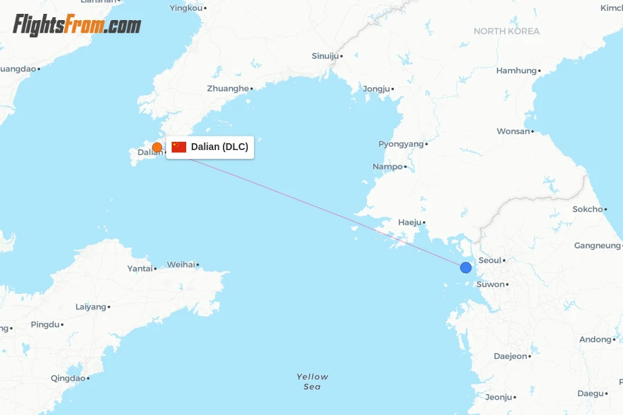 Asiana flights from Dalian, DLC - FlightsFrom.com