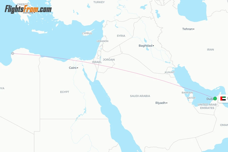 Berniq Airways flights from Dubai, DXB - FlightsFrom.com