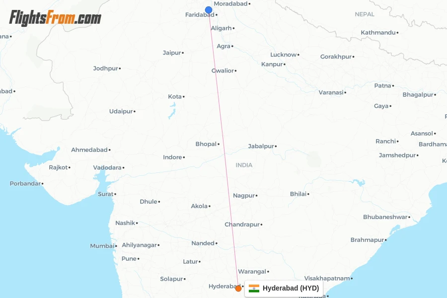 Fly Hyd Akasa Air flights from Hyderabad, HYD - FlightsFrom.com