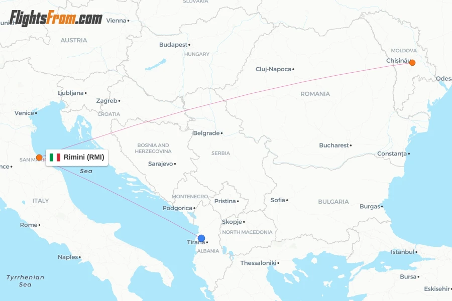 Rmi Rimini Wizz Air Malta flights from Rimini, RMI - FlightsFrom.com