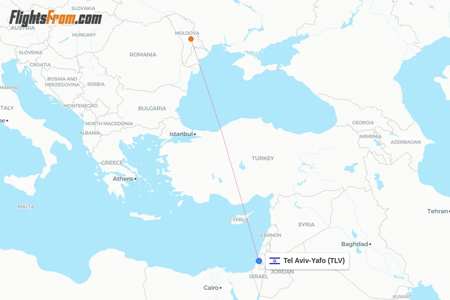 HiSky flights from Tel Aviv-Yafo, TLV - FlightsFrom.com