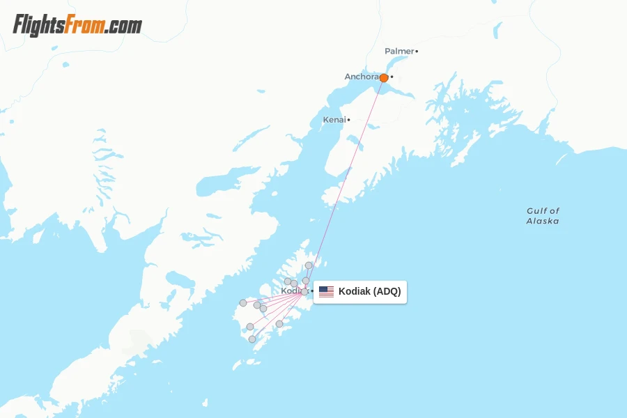 Kodiak flight map