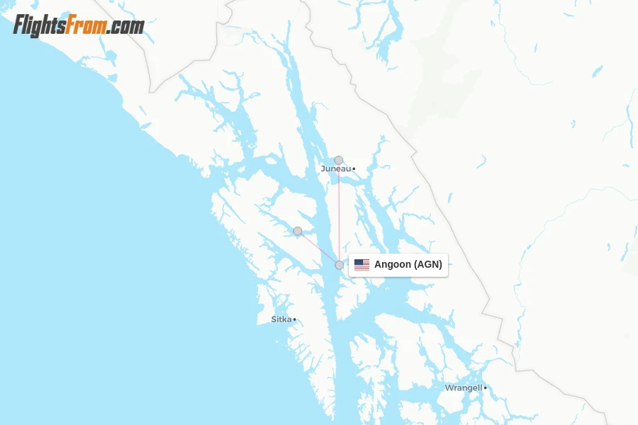 Angoon flight map