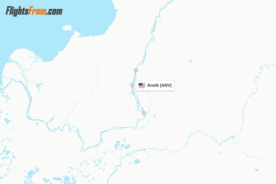 Anvik flight map