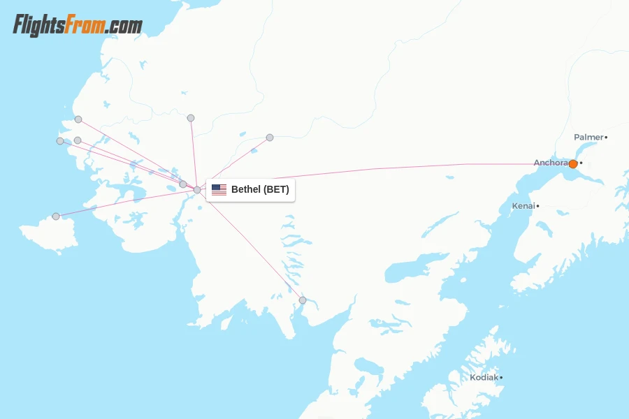 Bethel flight map