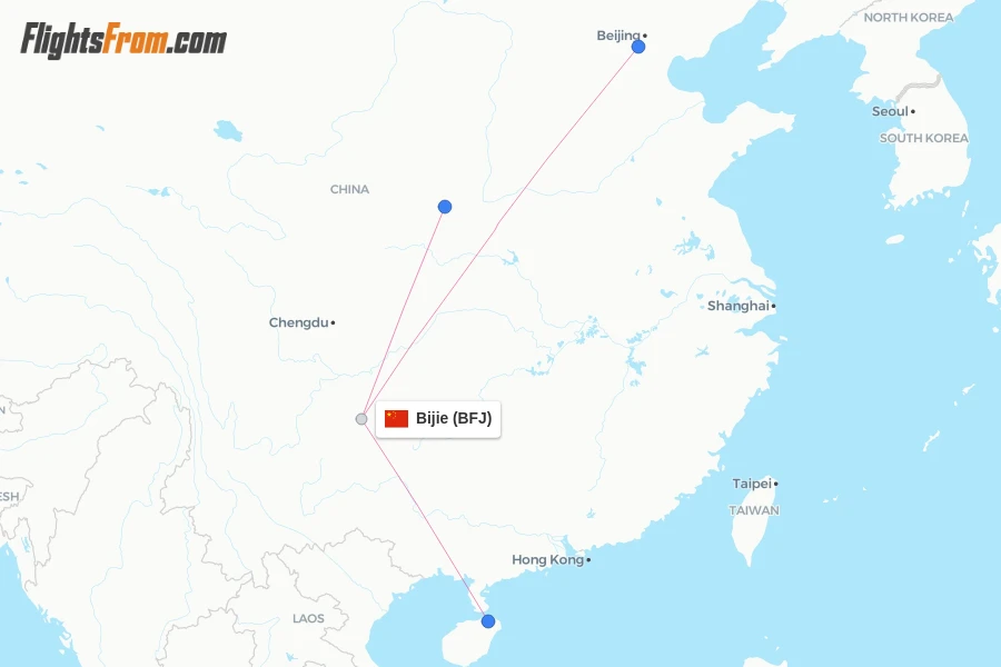 Bijie flight map