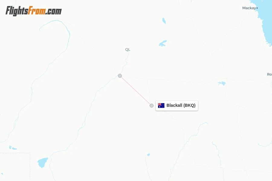 Blackall flight map