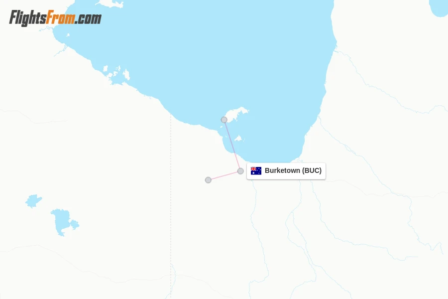 Burketown flight map