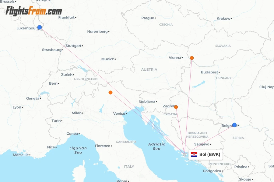 Bol flight map