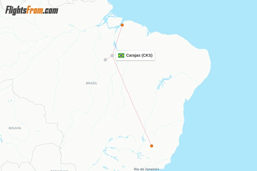 Carajas flight map