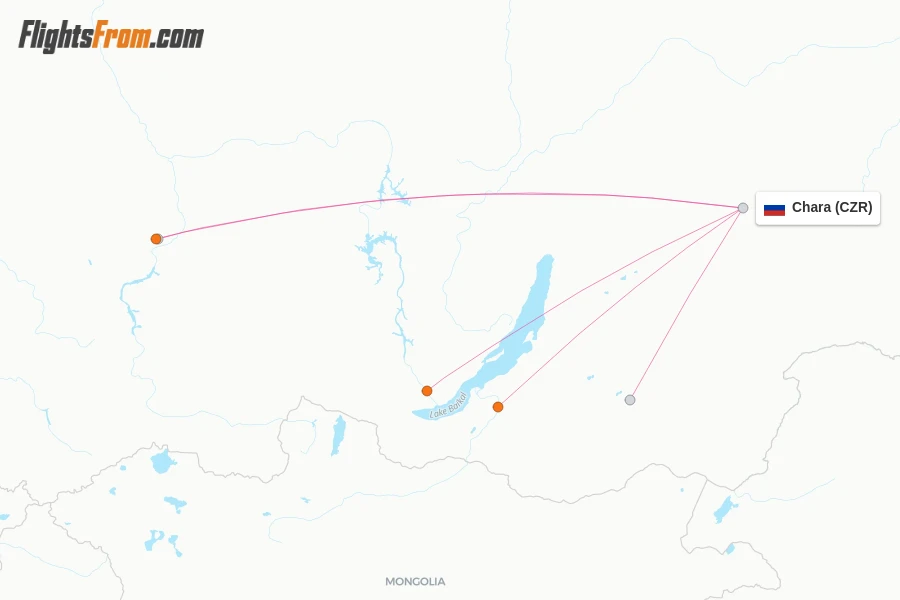 Chara flight map