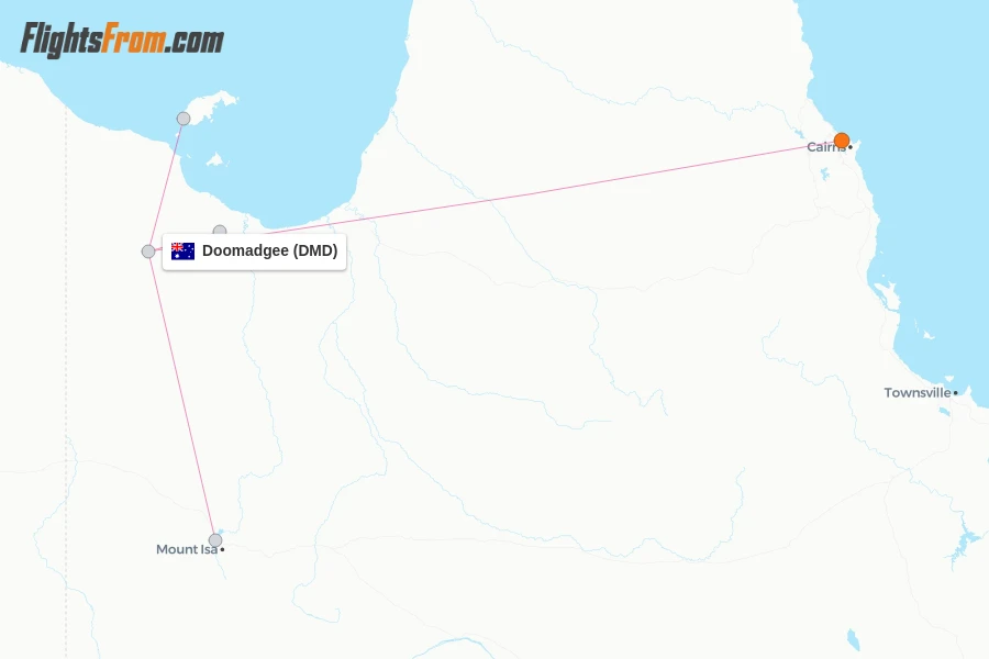 Doomadgee flight map