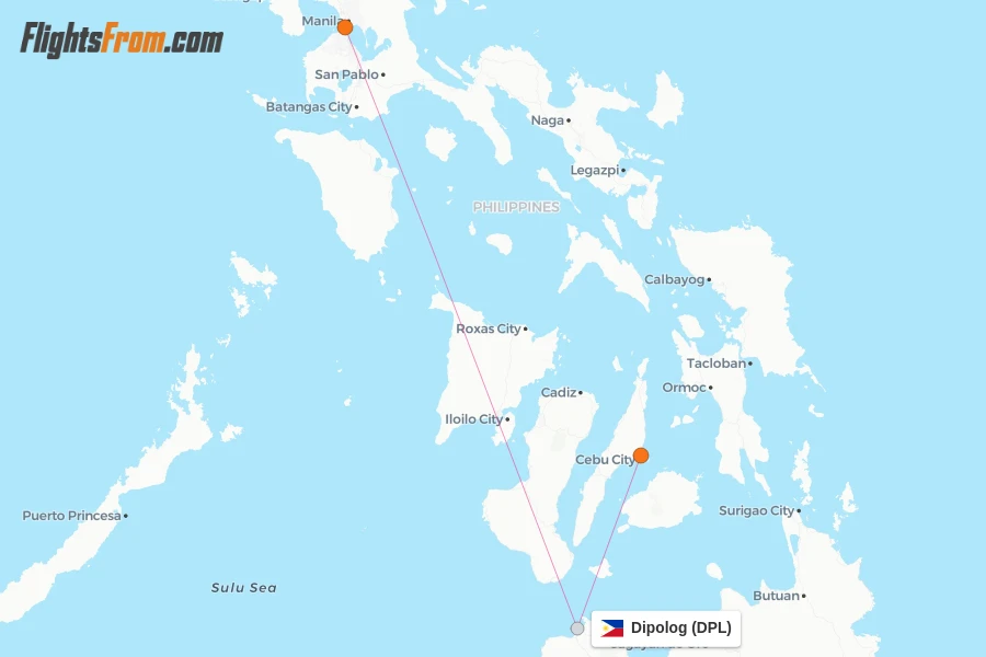 Dipolog flight map