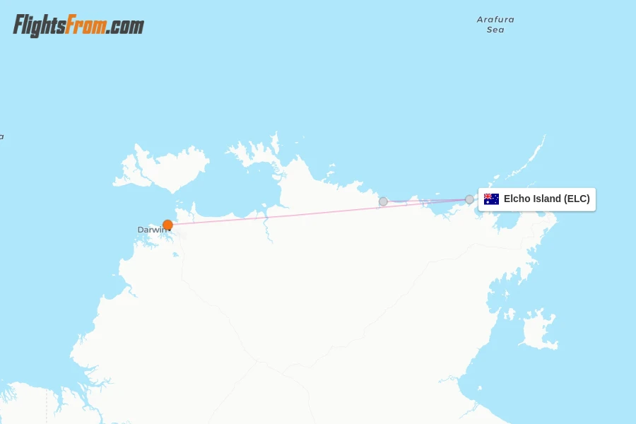 Elcho Island flight map