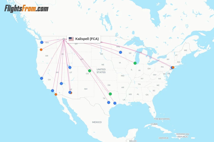 Kalispell flight map