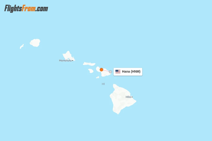 Hana flight map