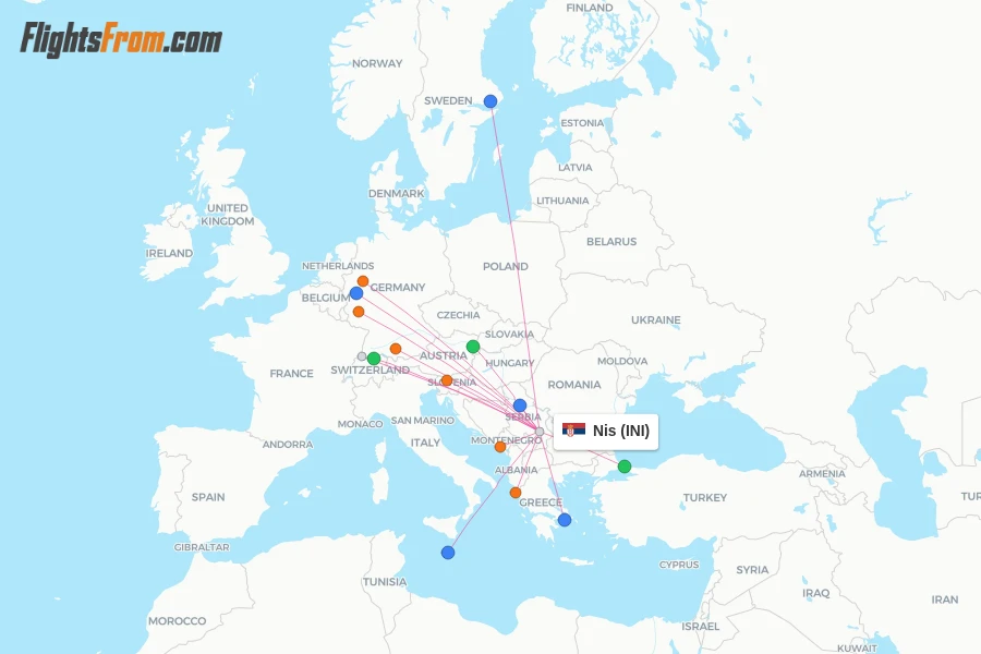 Nis flight map