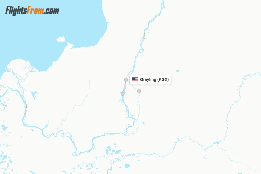 Grayling flight map