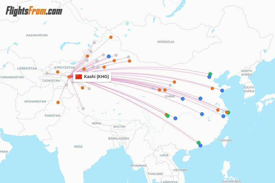 Kashi flight map