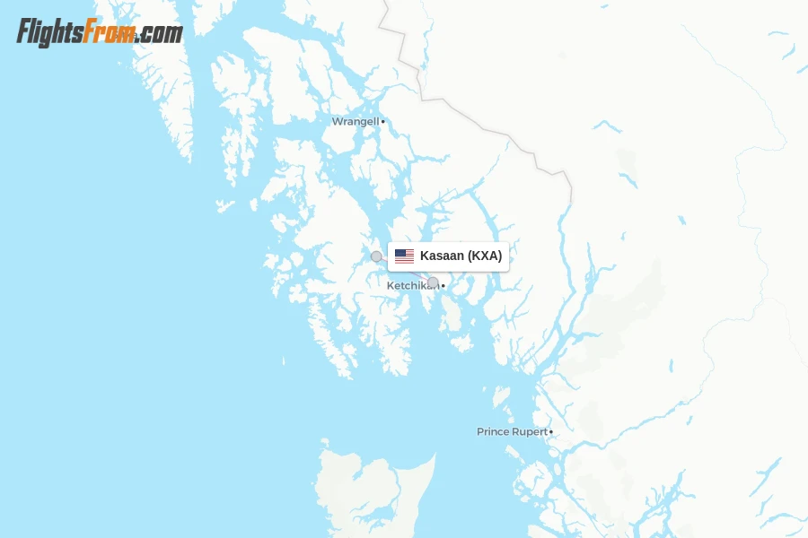 Kasaan flight map