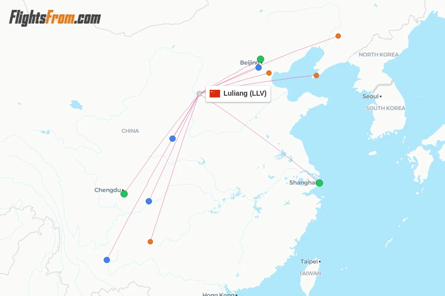 Luliang flight map