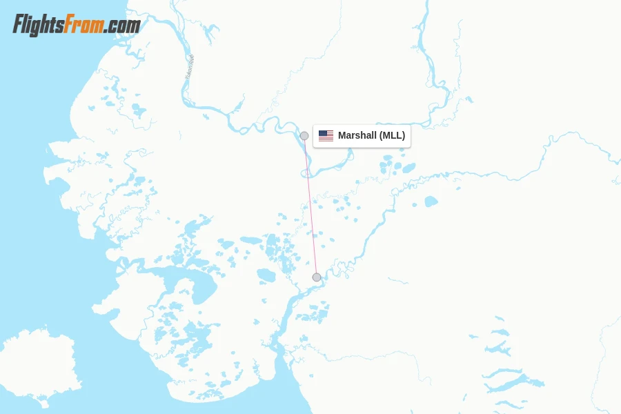 Marshall flight map