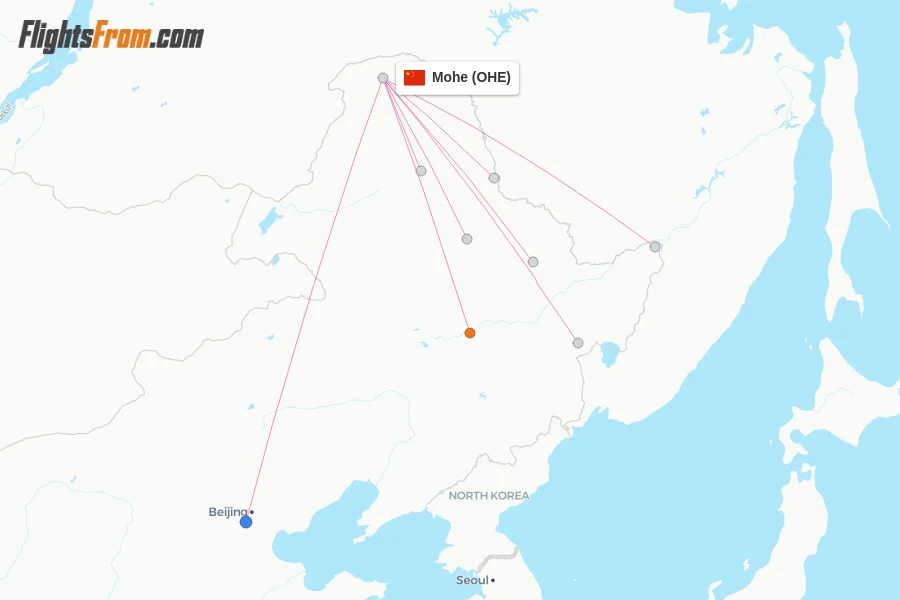 Mohe flight map