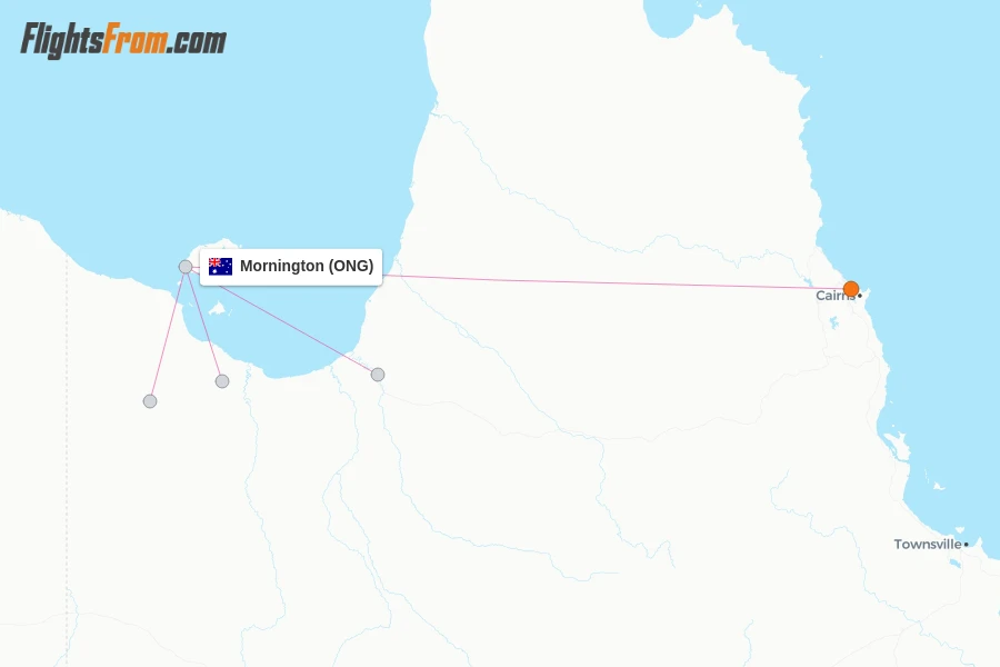 Mornington flight map