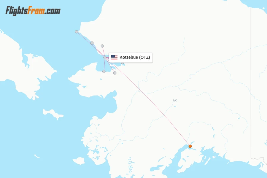 Kotzebue flight map