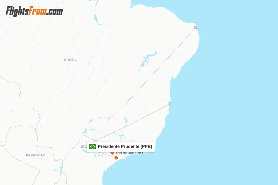Presidente Prudente flight map