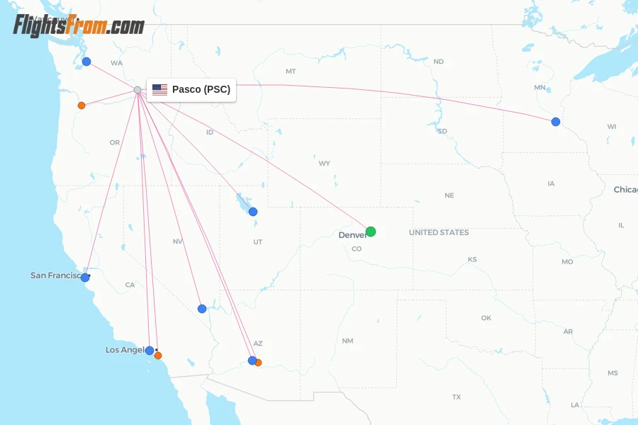 Pasco flight map