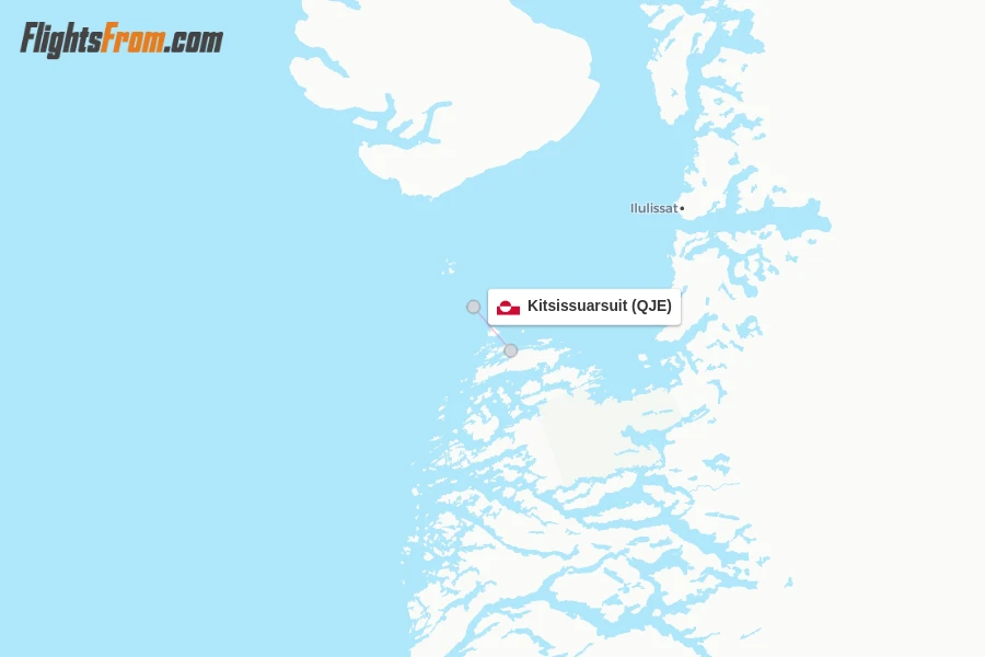 Kitsissuarsuit flight map