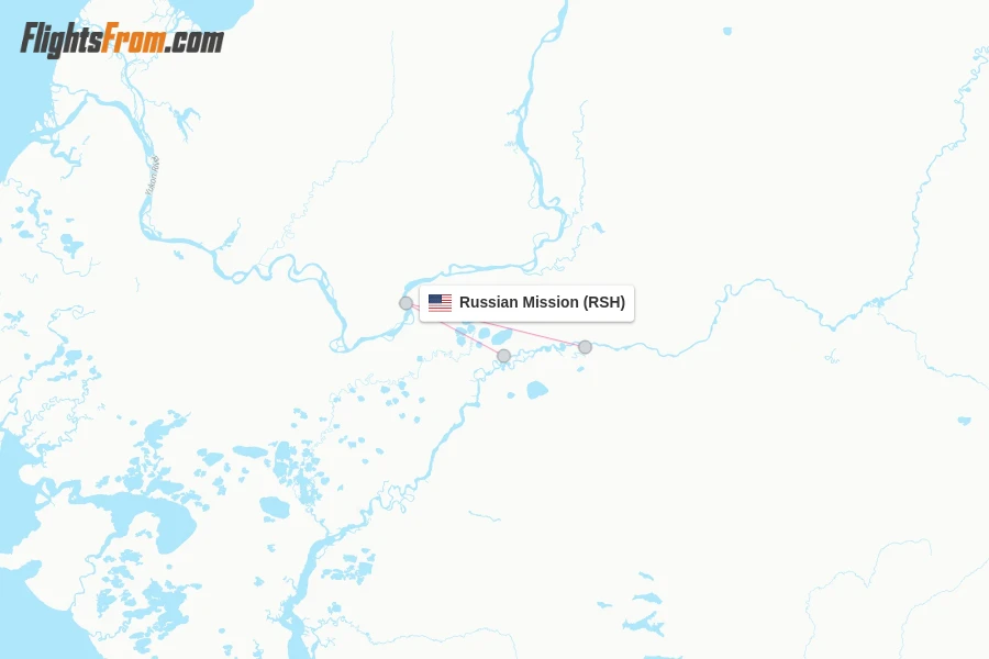 Russian Mission flight map