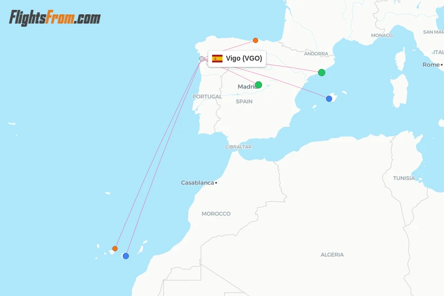 Vigo flight map