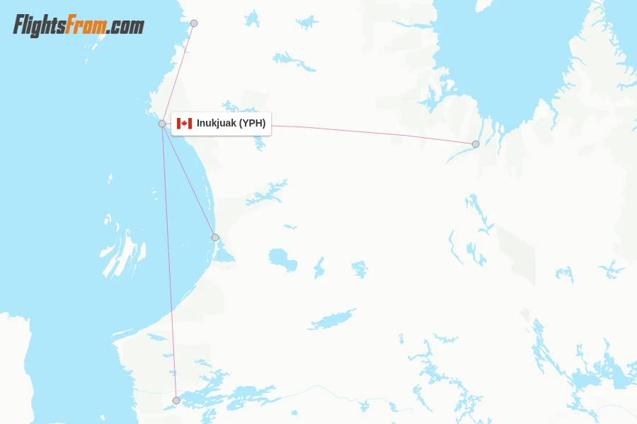 Inukjuak flight map