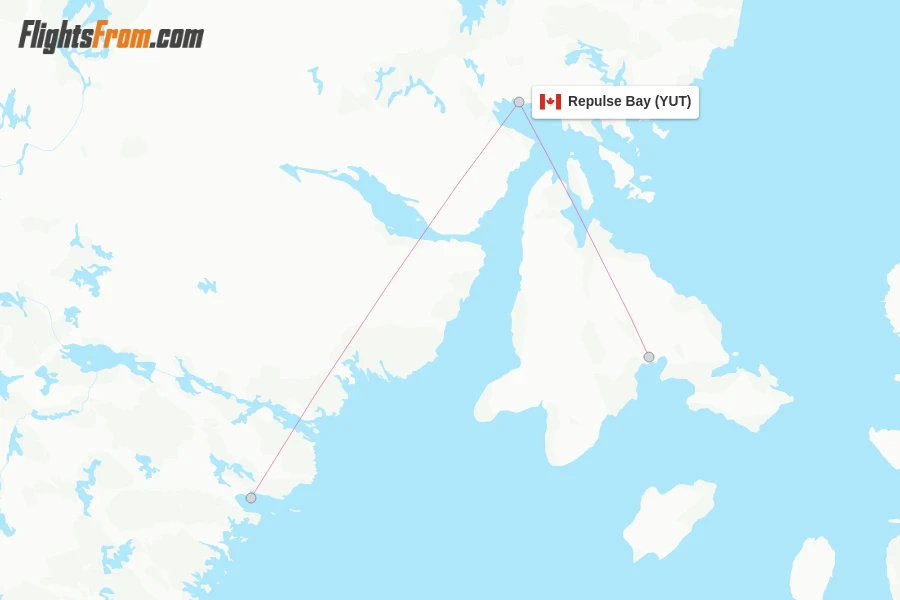 Repulse Bay flight map