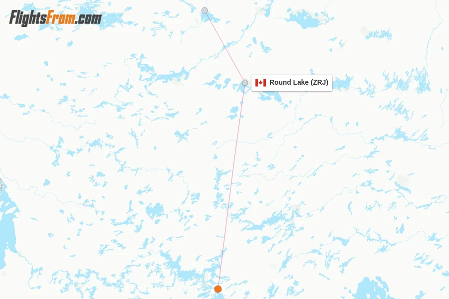 Round Lake flight map