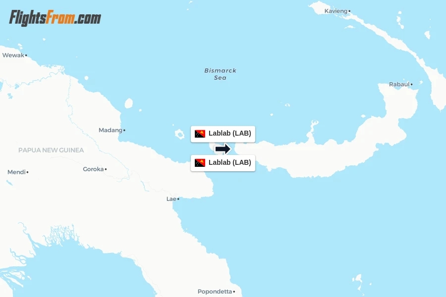 Flights from Lablab to Lablab route map